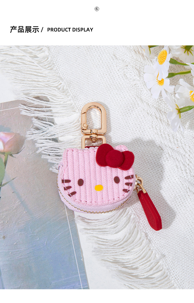 En stock lindo dibujos animados KT gato colgante alto nivel de apariencia hello kitty bolsa colgante llavero chica mejor amiga regalo pic 34