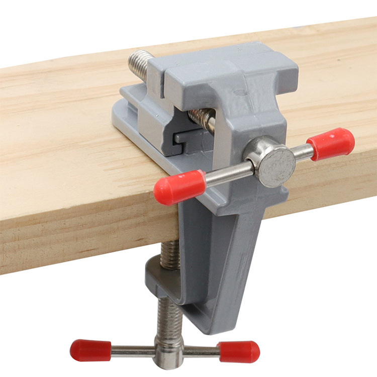 Mini aluminum alloy table vise DIY tools, mini table vise, bench vise, table vise, small bench vise fixing tools pic 7