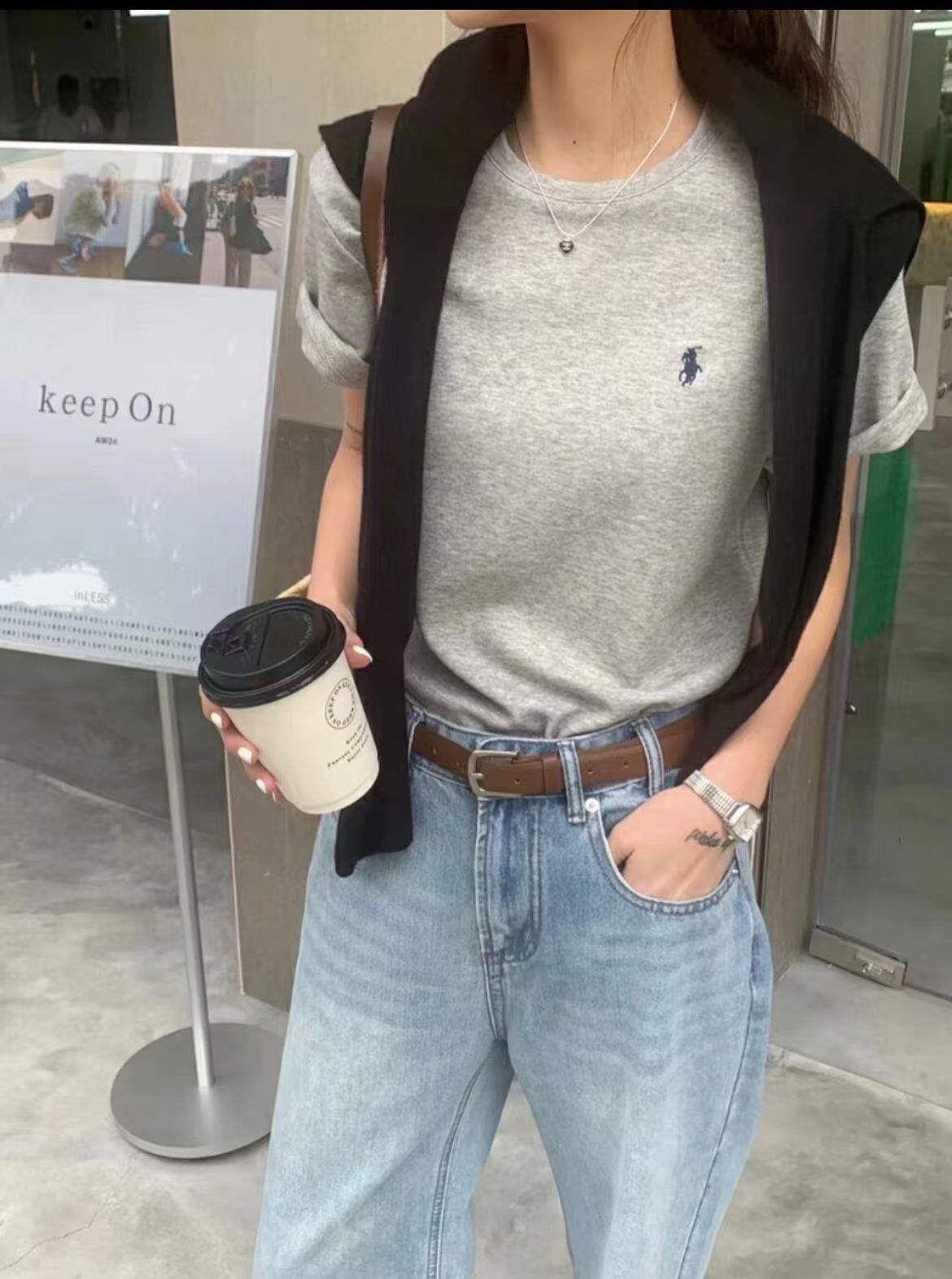 RL拉夫外贸/原单小马刺绣圆领宽松版休闲T恤短袖女士短袖休闲款详情10