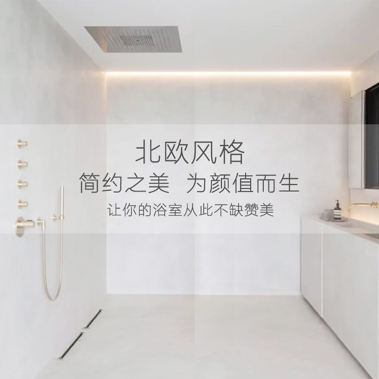 Wholesale of minimalist brushed nickel concealed washbasin wall-mounted fixed faucet, modern bathroom washbasin faucet pic 1