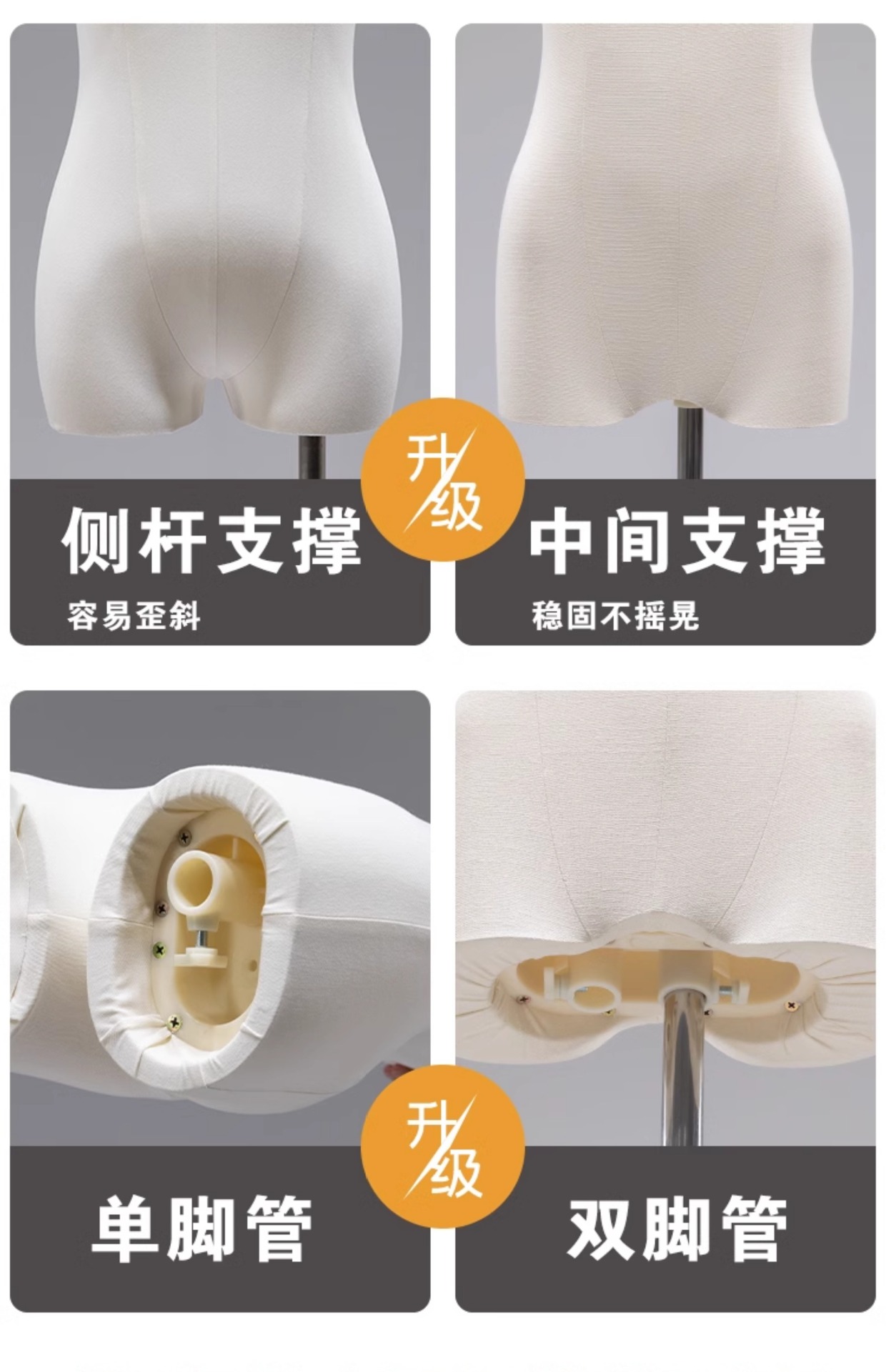 韩版女装模特道具半身扁平胸服装店橱窗陈列假人偶扁身展示架全身详情4