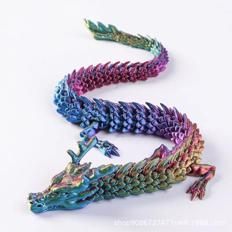 厂家直销3d打印关节龙大号立体手办玩偶装饰摆件男孩儿童中国龙蛋详情5