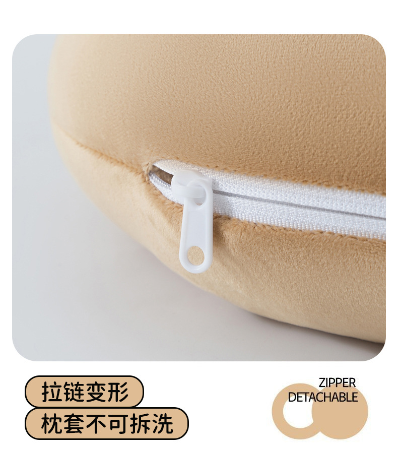 Kabibala transformable pillow, hamburger and French fries edge doll, U-shaped pillow, Fun pillow, multi-functional transformable pillow wholesale pic 12