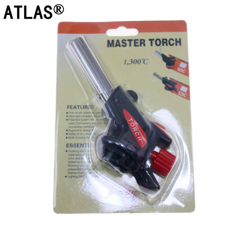 Card-type gas igniter, household kitchen baking and barbecue igniter, windproof blowtorch, flame gun head, all-copper gun nozzle pic 2