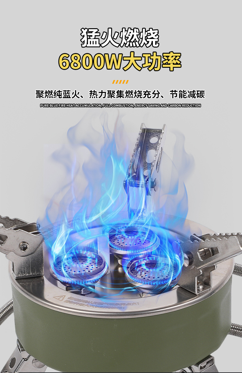 新款户外露营便携式小炉子火锅专用卡磁炉野餐便携燃气猛火炉具详情4