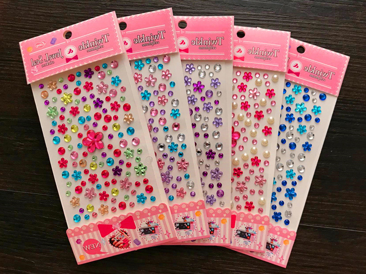 儿童宝石贴纸水晶钻石卡通贴女孩益智文具闪亮公主奖励贴画换装详情4