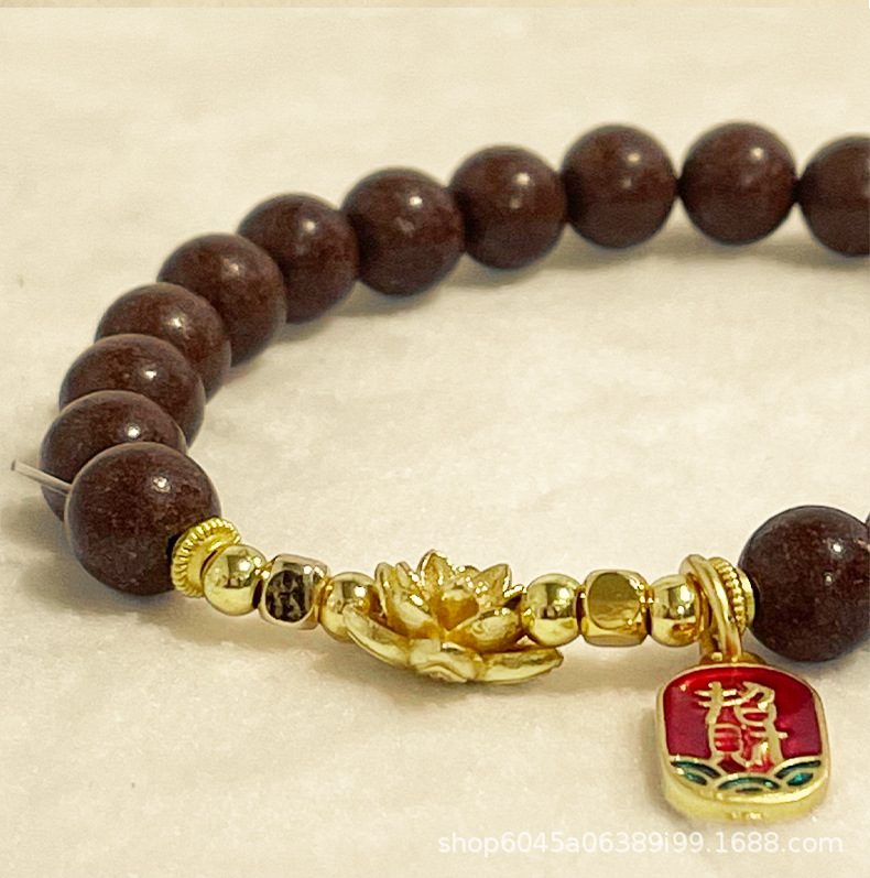 天然合香珠手串素圈精致DIY佛珠女士国风手工古法归元香直播手链详情7