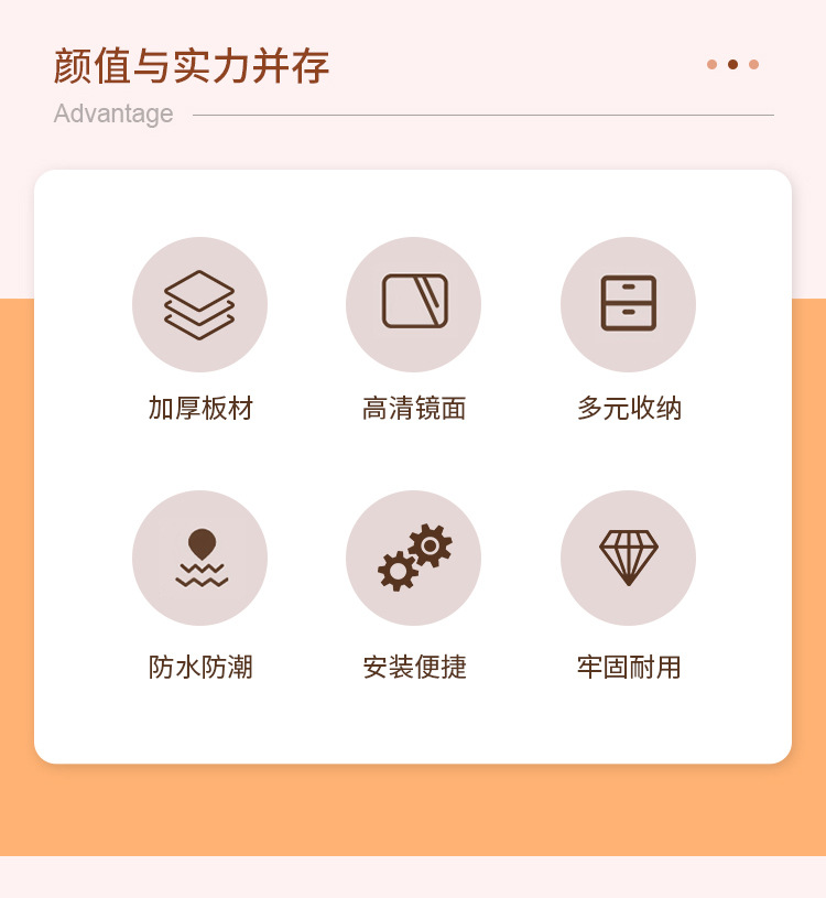 化妆品收纳盒桌面化妆镜护肤品置物架口红首饰整理学生宿舍带抽屉详情3
