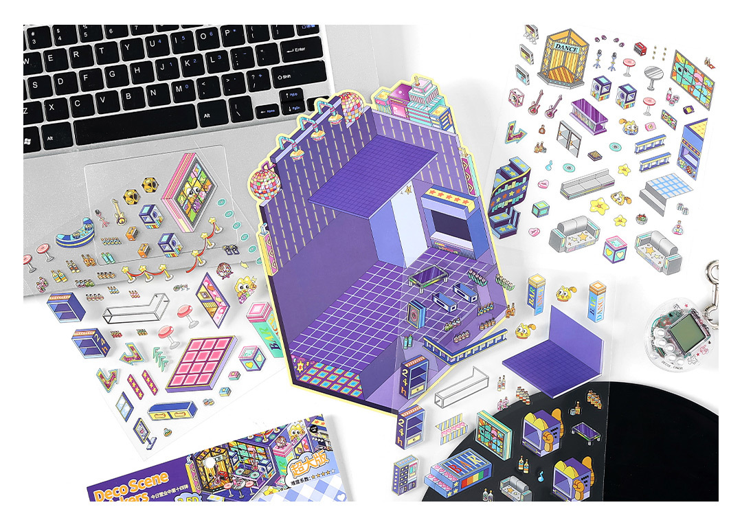 墨言Infeel.Me白卡造景贴纸今日营业中第十四弹微缩立体国潮趣味详情19