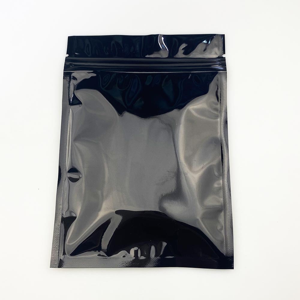 Black laser-engraved yin-yang window self-sealing bag, aluminum-coated iride-colored bone-pulling bag, Halloween gift and accessory bag pic 4
