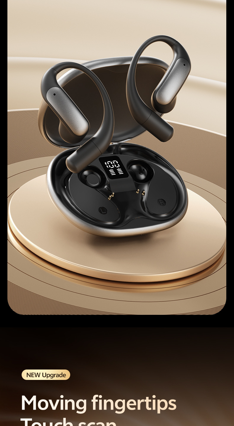 New product M129 Private mold OWS digital display non-in-ear Bluetooth headphones noise-cancelling wireless ear-hook smart headphones factory pic 16