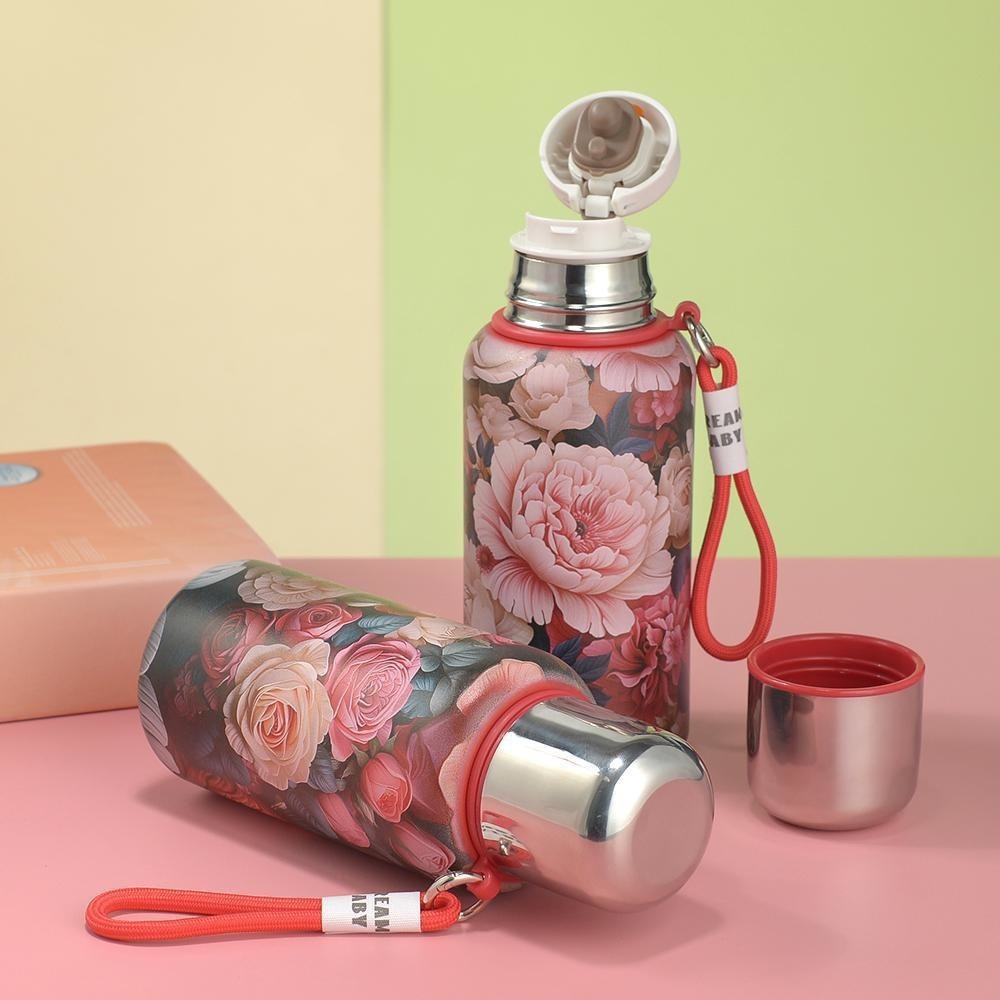 新款316不锈钢国潮保温杯大容量带提绳便携旅行杯茶水分离车载杯详情3