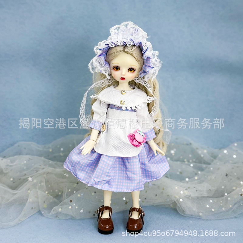 6分bjd娃衣30厘米洋娃娃换装衣服连衣裙毛线纽扣鬼妈妈玩偶套装详情15