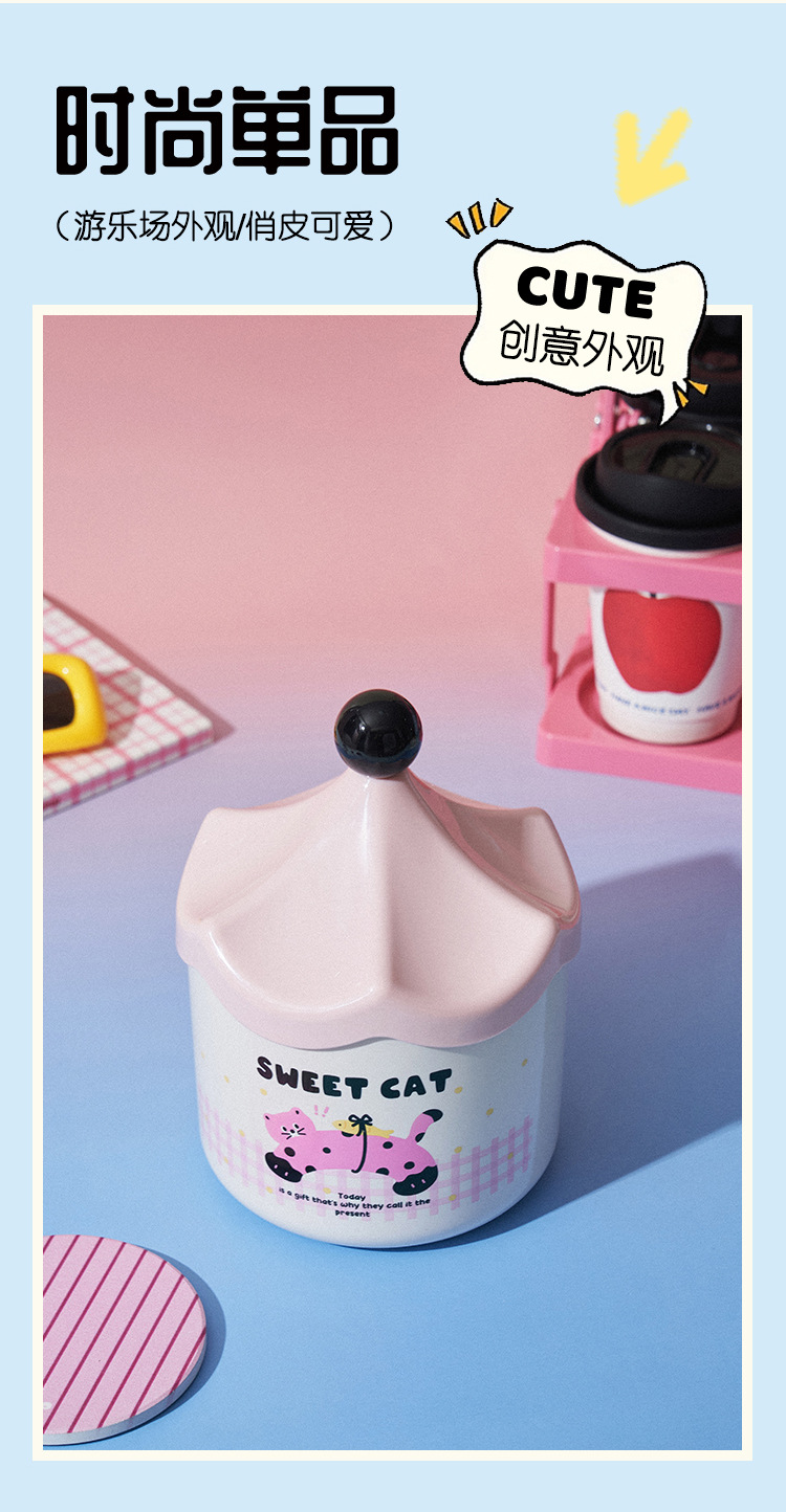 多功能收纳桶宿舍客厅办公室带盖桌面垃圾桶高颜值妙趣杂物收纳桶详情5