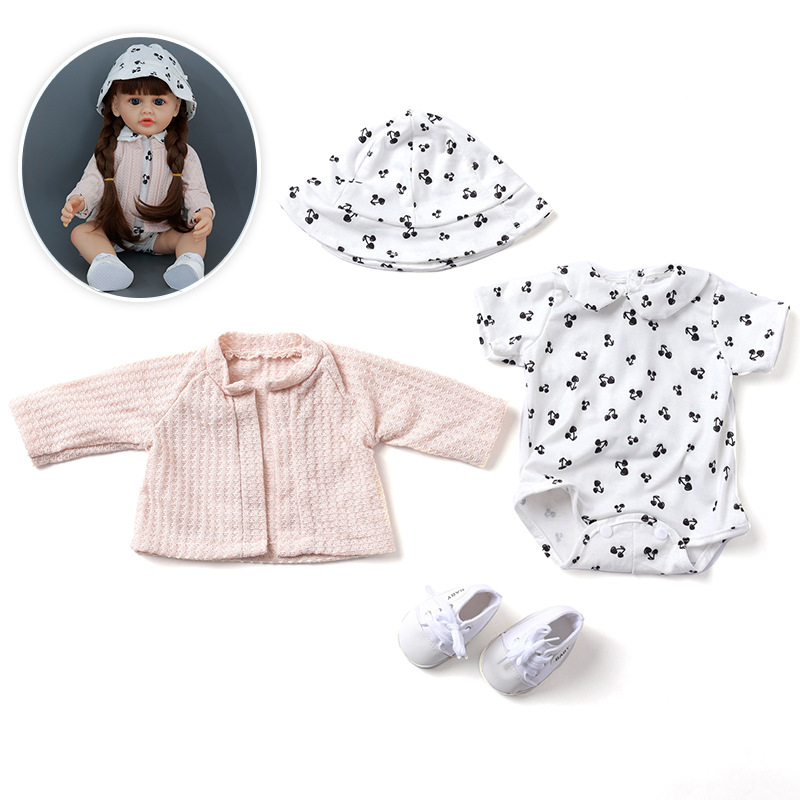 55-centimeter doll clothes, life-like reborn doll girl, doll fashion change, 22-inch doll doll clothes pic 3