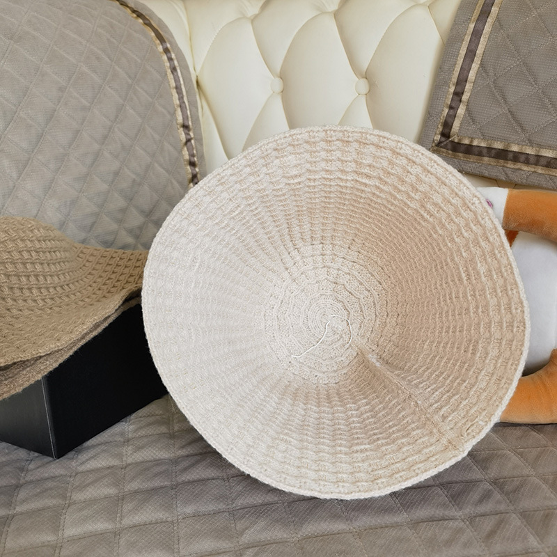 新款拼色渔夫帽女版 加厚保暖遮脸水桶帽 秋冬显脸小格子盆帽潮流百搭 成人帽款式时尚详情14