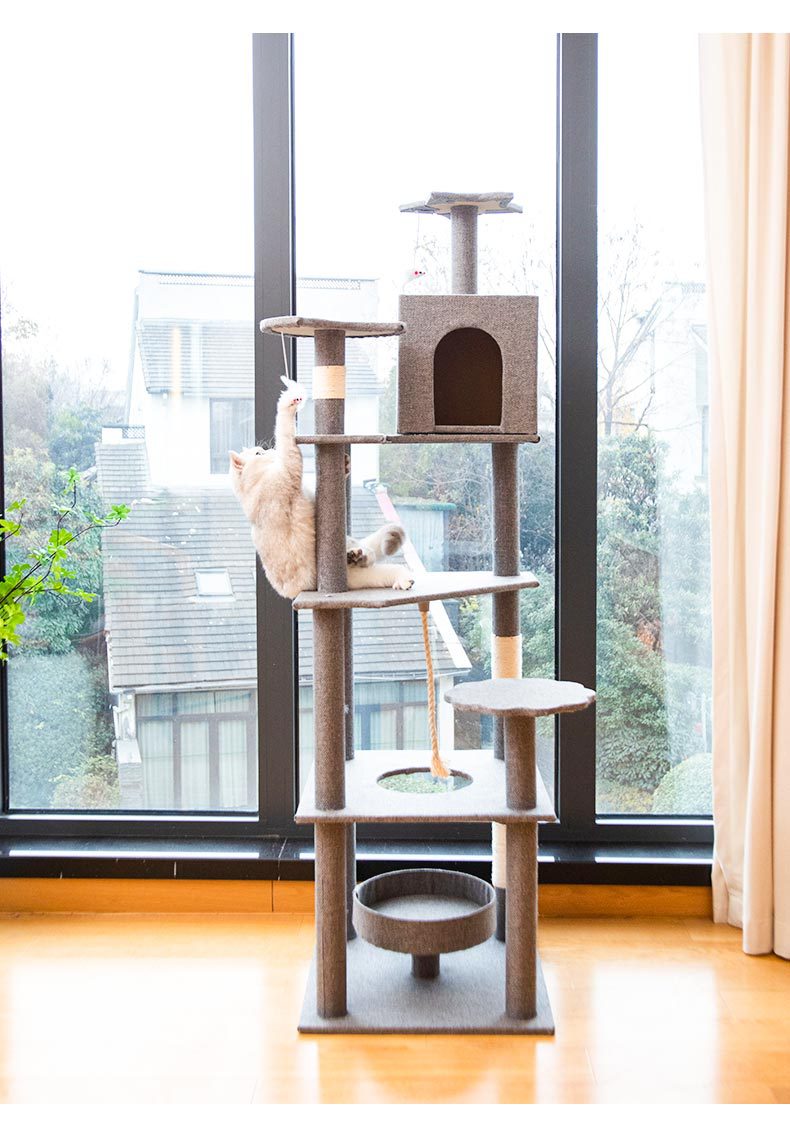 Кошачье гнездо, кошачье дерево, целое большое кошачье дерево, специализирующееся на кошачьих полках, является общим для каждого поколения оптовым производителем кошачьих полок pic 10
