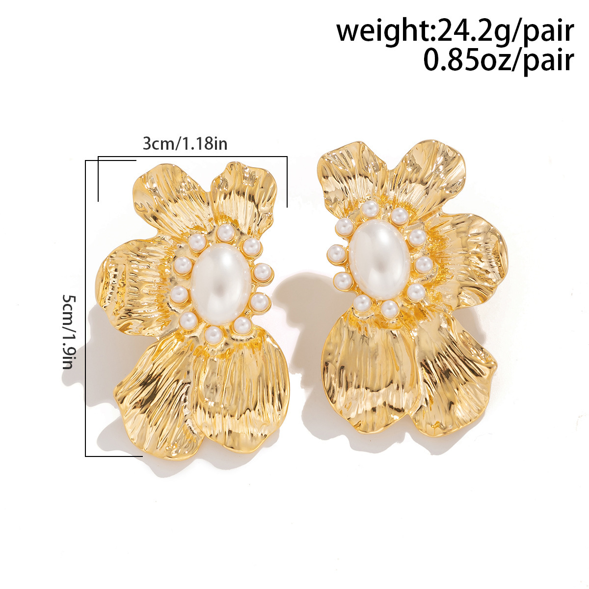 European and American cross-border accessories retro cold style leaf stud earrings fashionable design sense metal flower earrings earrings pic 17