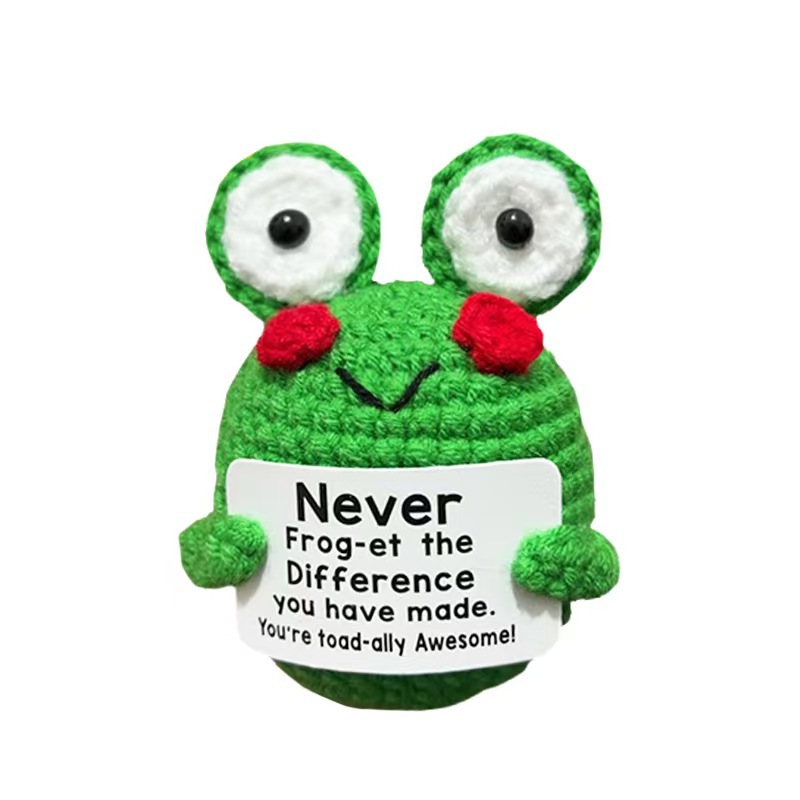 Handmade crocheted woolen plush toy, creative display piece, cute and positive energy, little cat, little turtle, beer mug hanging decoration, cartoon style pic 7