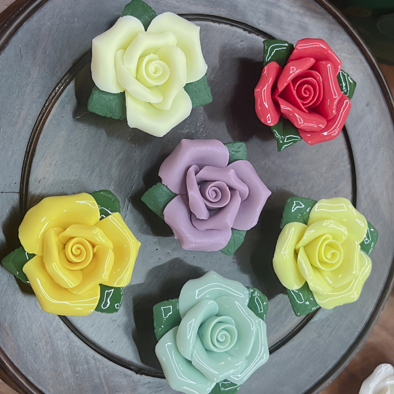 景德镇高温手工陶瓷花朵仿真假花装饰摆件花束DIY手捏陶瓷花永生详情7