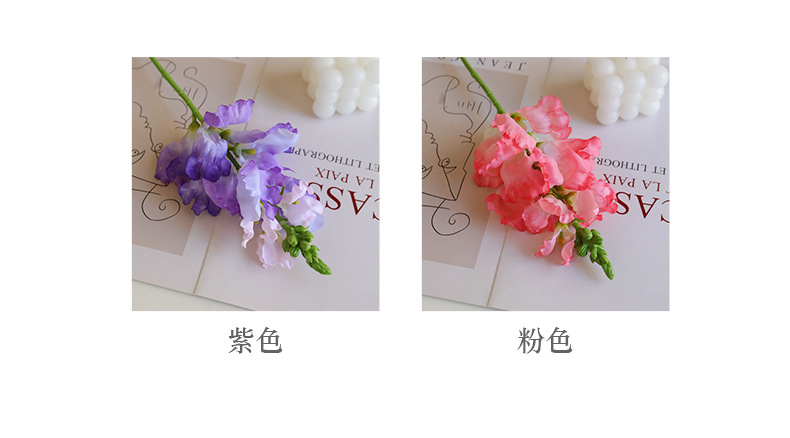 仿真单支紫罗兰风信子家居婚庆高级感花艺装饰插花配材摄影道具详情16