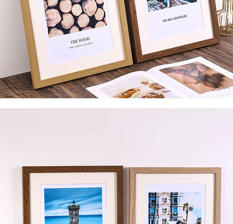 简约相框装裱画框挂墙A3寸16摆台a4寸4开8K拼图框创意照片墙木质详情15