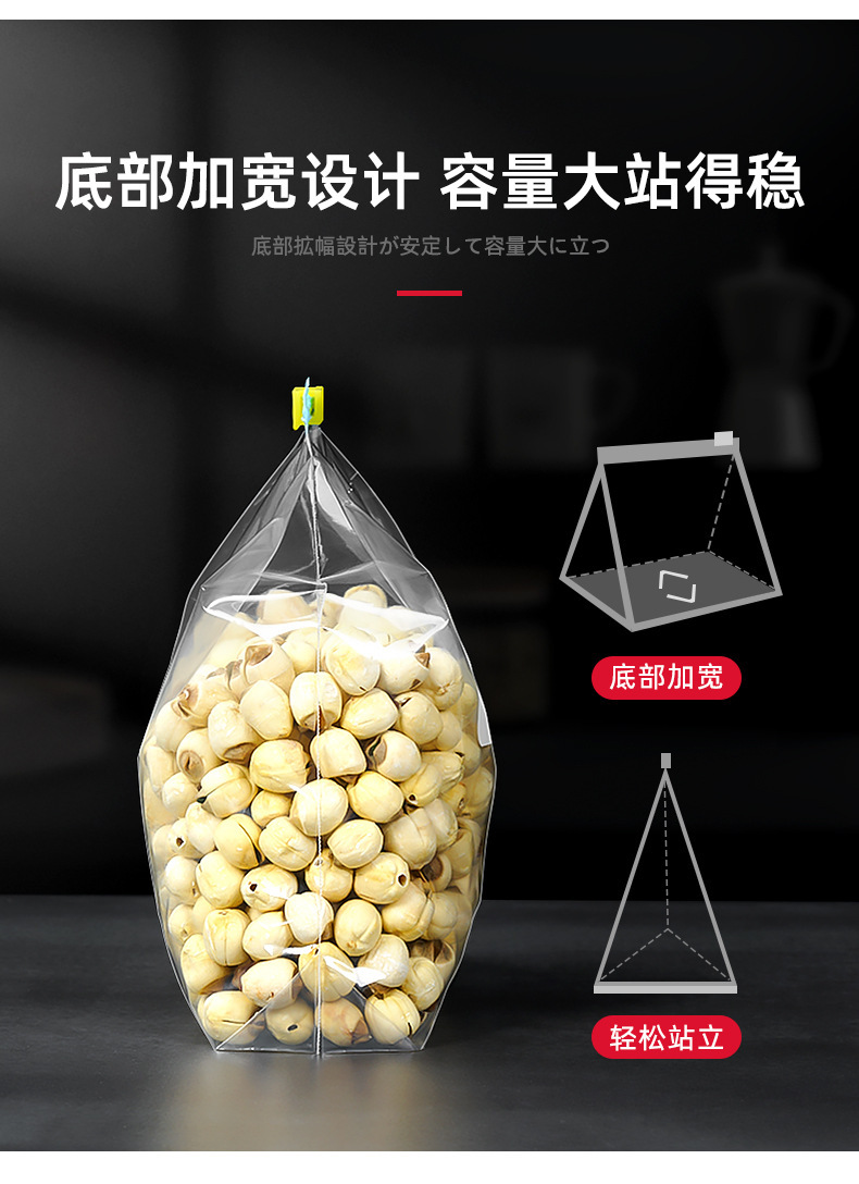 跨境加厚保鲜密封袋家用拉链自封塑封分装袋冰箱冷冻带封口锁鲜详情8