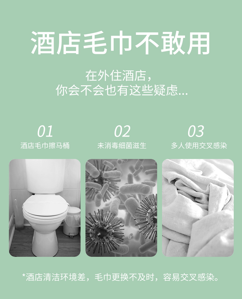 新款一次性便携式压缩毛巾加厚加大棉旅行独立包装盒装彩色洗脸巾详情2