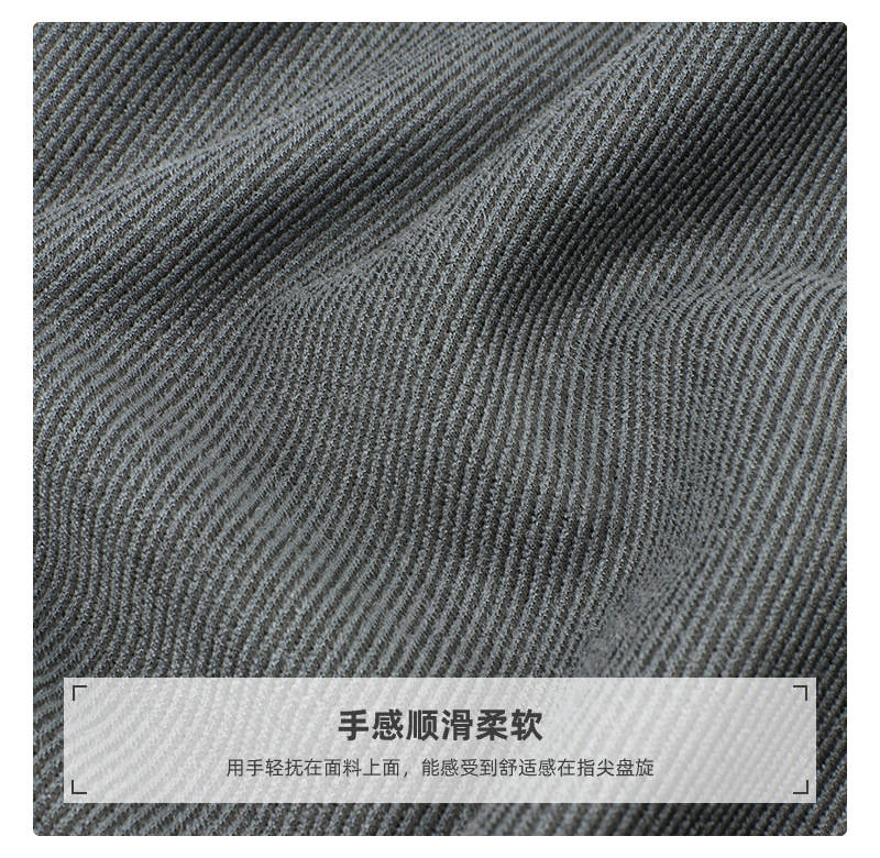 【 Processing and Customization 】 Five-piece twill suede ribbed fabric for spring and autumn hoodie outerwear pic 10