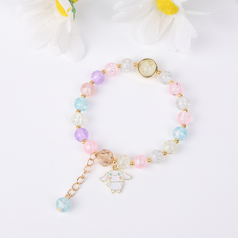 爆花水晶手链三丽欧系列少女韩版首饰库洛米朵闺蜜学生手串饰ins详情12