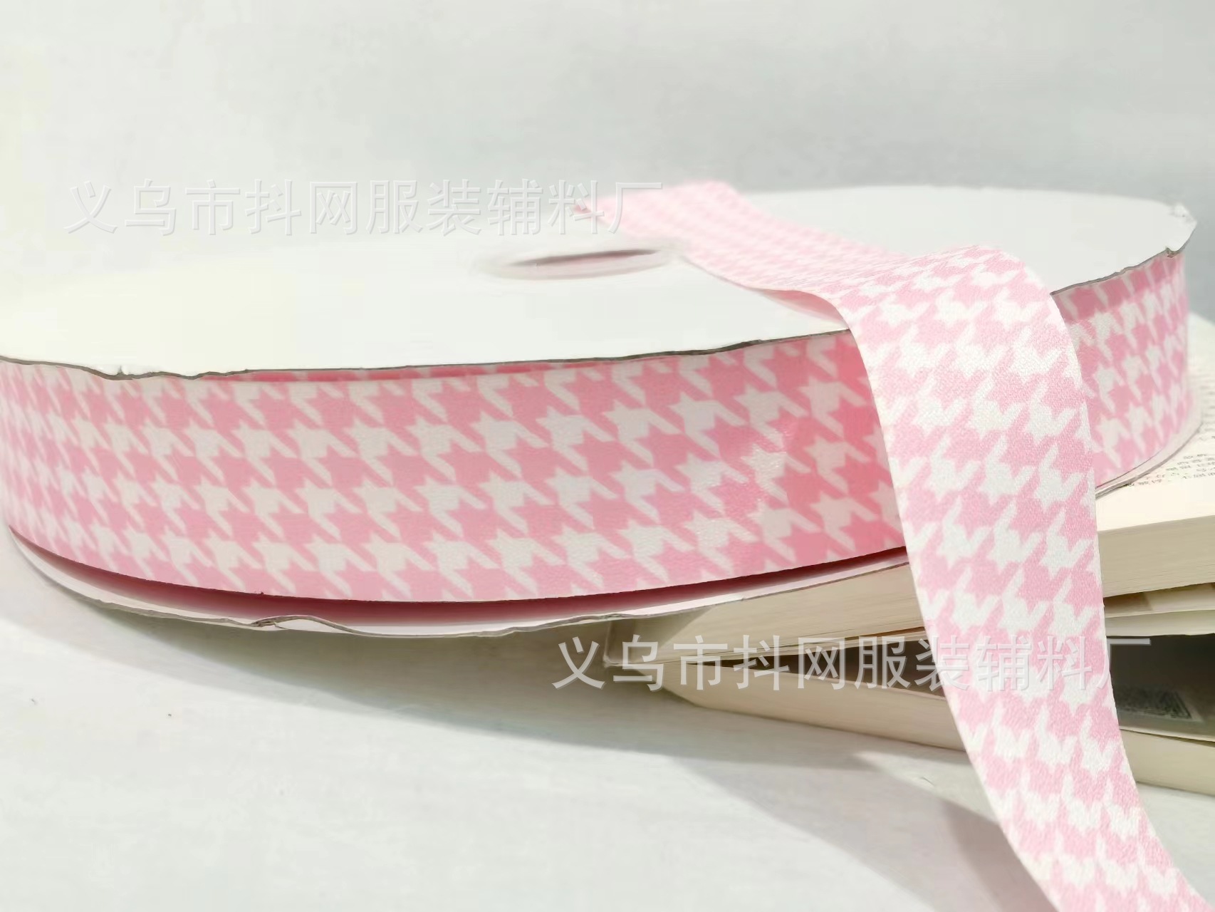 4cm韩版千鸟格纹织带格子丝带DIY蝴蝶结发饰头饰包边鲜花礼盒包装详情10