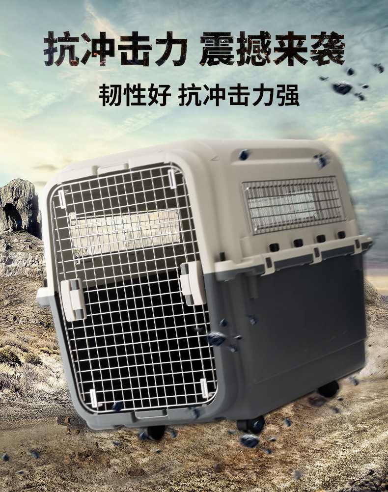 Wholesale of portable air transport cases for dogs, cats, hamsters, rabbits, and large cages for going out pic 3