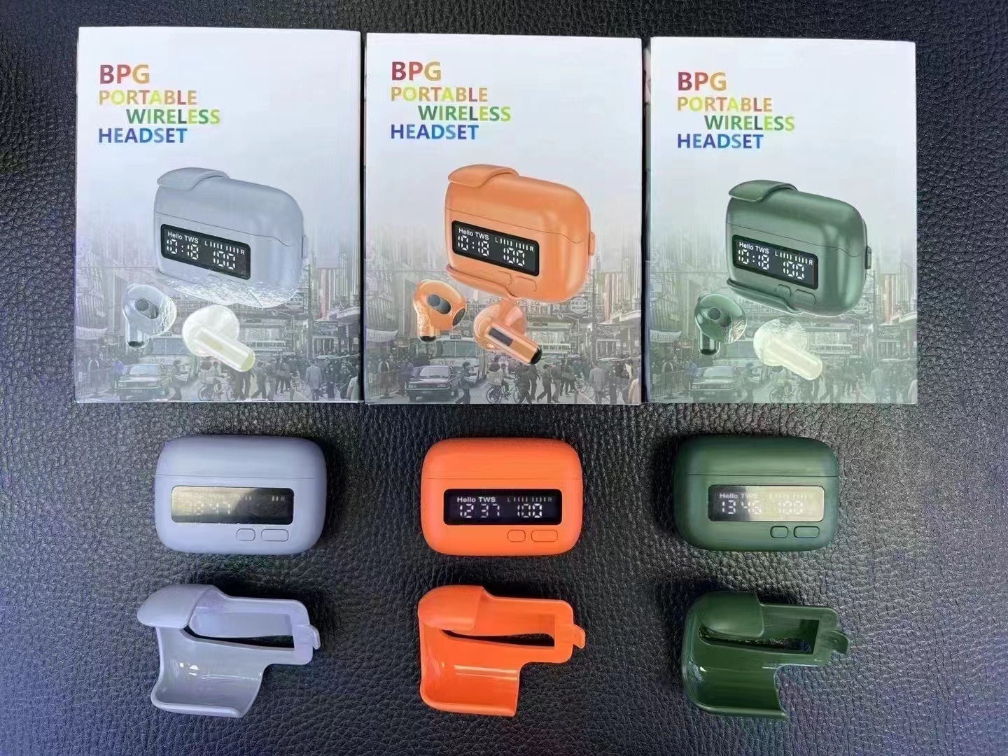 Traducción simultánea BPG portátil reducción de ruido inalámbricos auriculares bluetooth en el oído único retro personalizado tendencia digital reloj AI traducción fábrica al por mayor pic 12