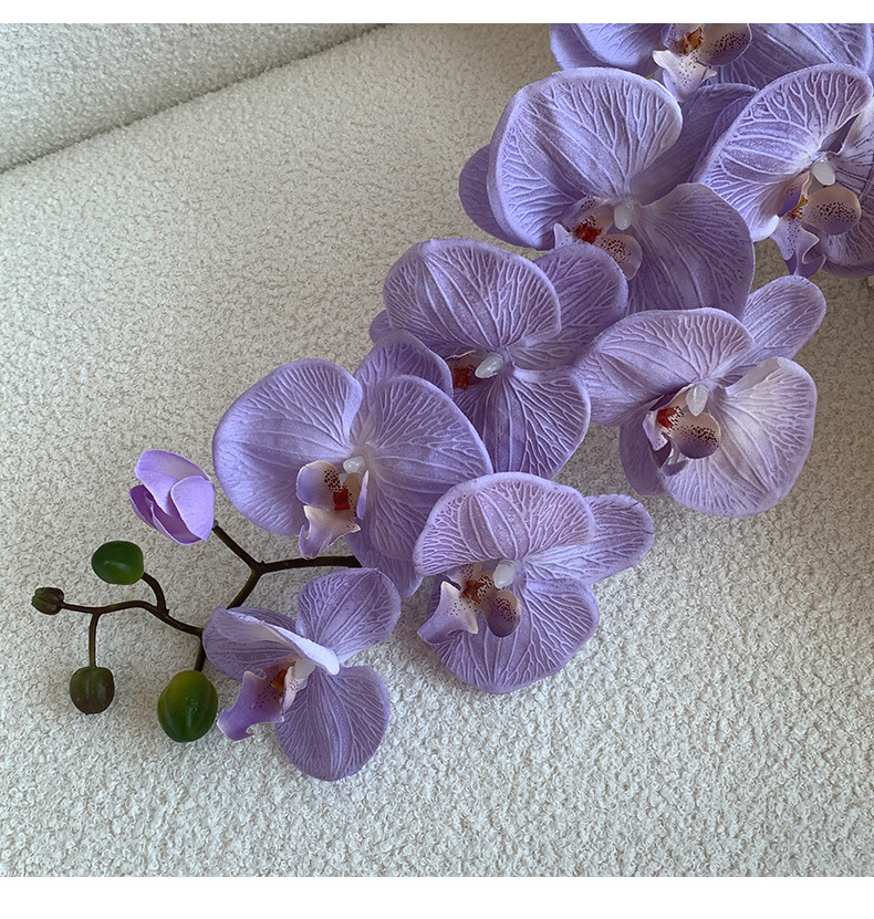 轻奢蝴蝶兰仿真花假花高级感逼真摆设花艺餐桌花摆花装饰插花摆件详情16