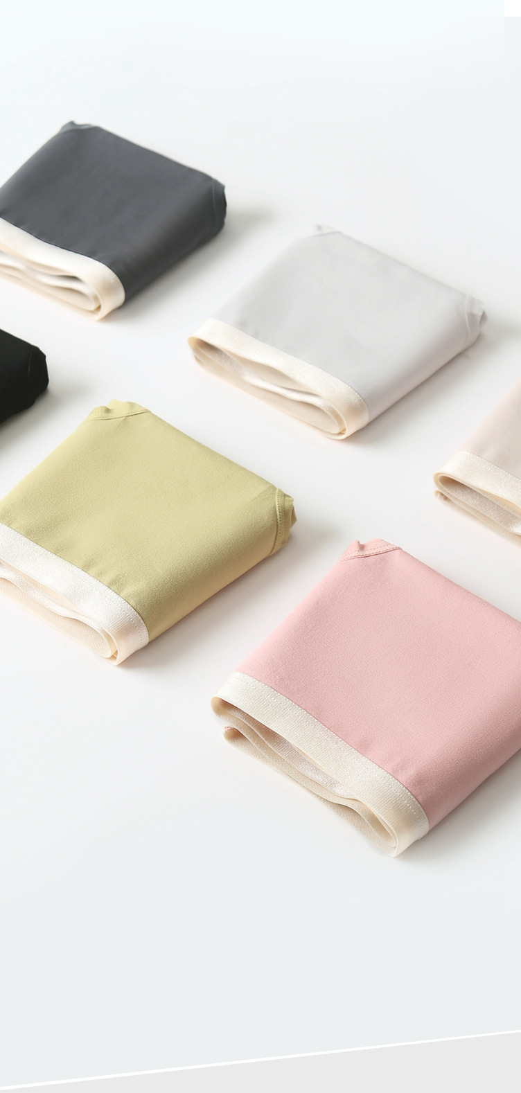 新疆棉女士内裤纯棉女抗菌银离子裆无痕女生少女中腰全棉三角短裤详情9