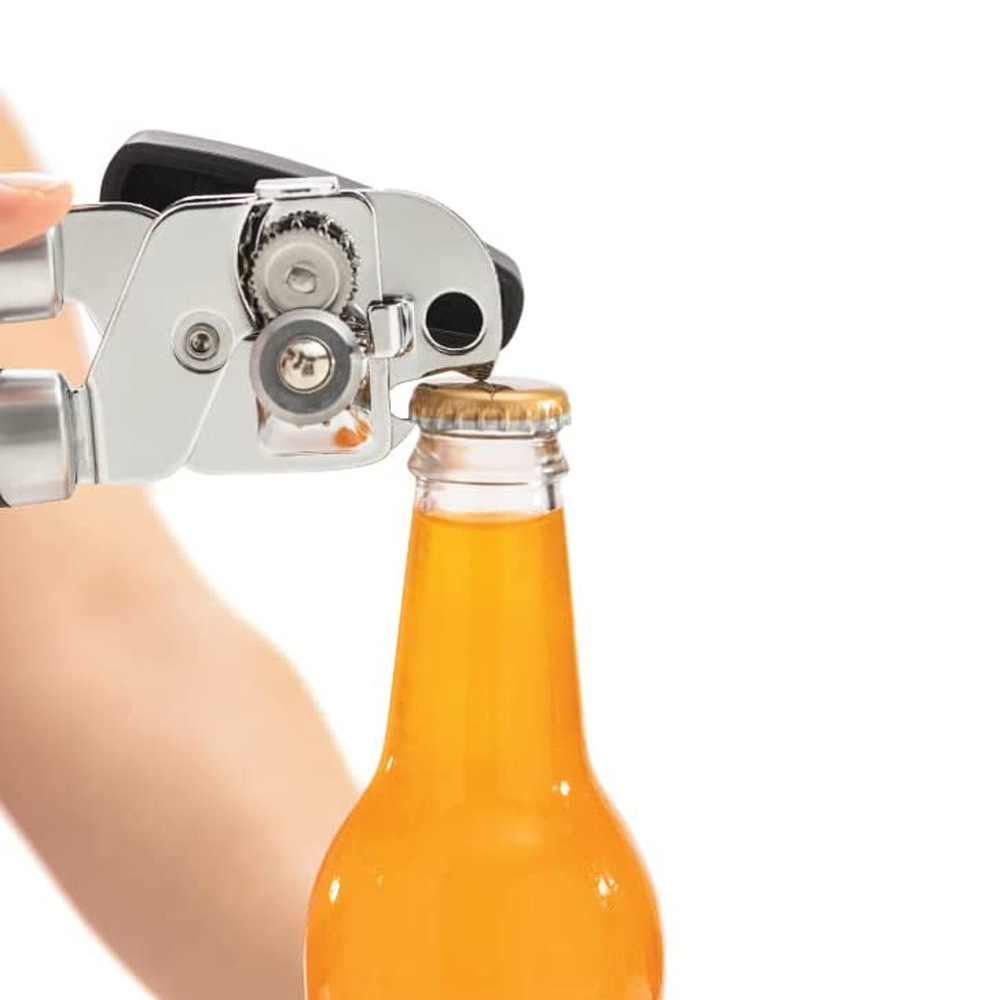 Cross-border powerful multi-functional bottle opener, kitchen small tool, manual three-in-one beer stainless steel can opener pic 5