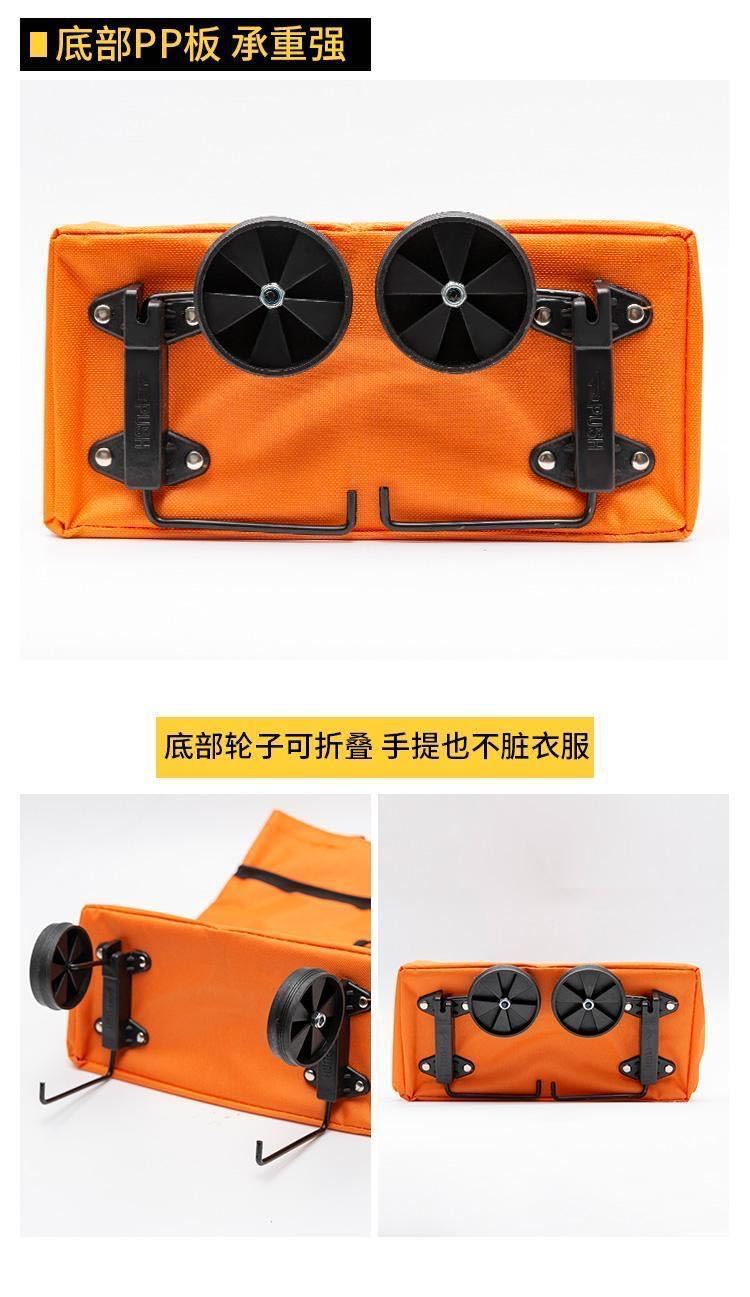 厂家批发折叠便携收纳袋家用便携折叠托轮购物袋牛津布防水买菜包详情6
