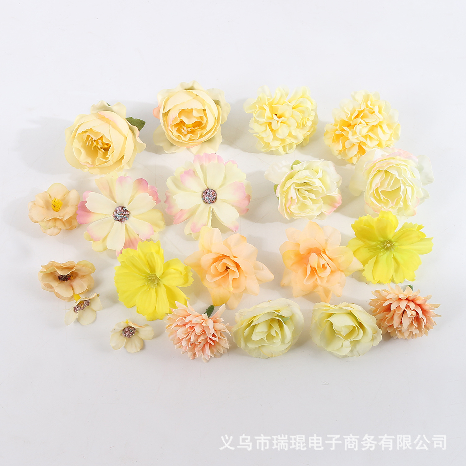 Artificial flower material package, artificial flowers, silk flowers, diy handcrafted decoration, hydrangea, ping-pong chrysanthemum, artificial flower material package for matching pic 11