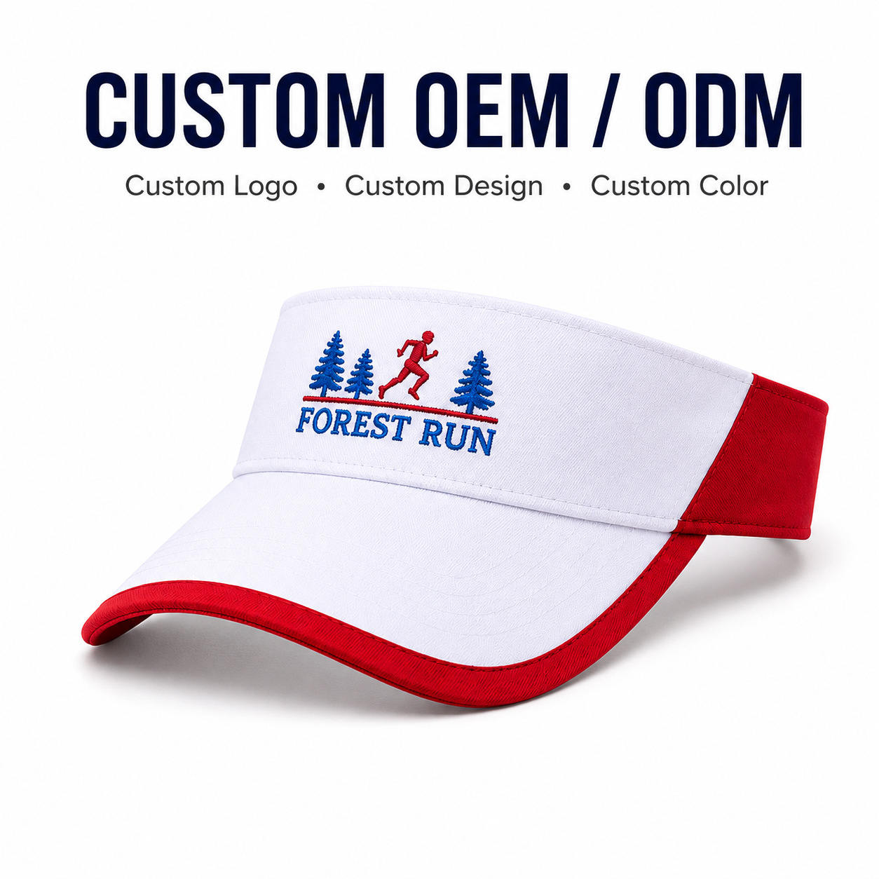 Nuevo tipo de sombrero de techo vacío transfronteriza comercio exterior logotipo personalizado verano protección solar visera sombreros mujeres al aire libre correr deportes no top cap pic 3