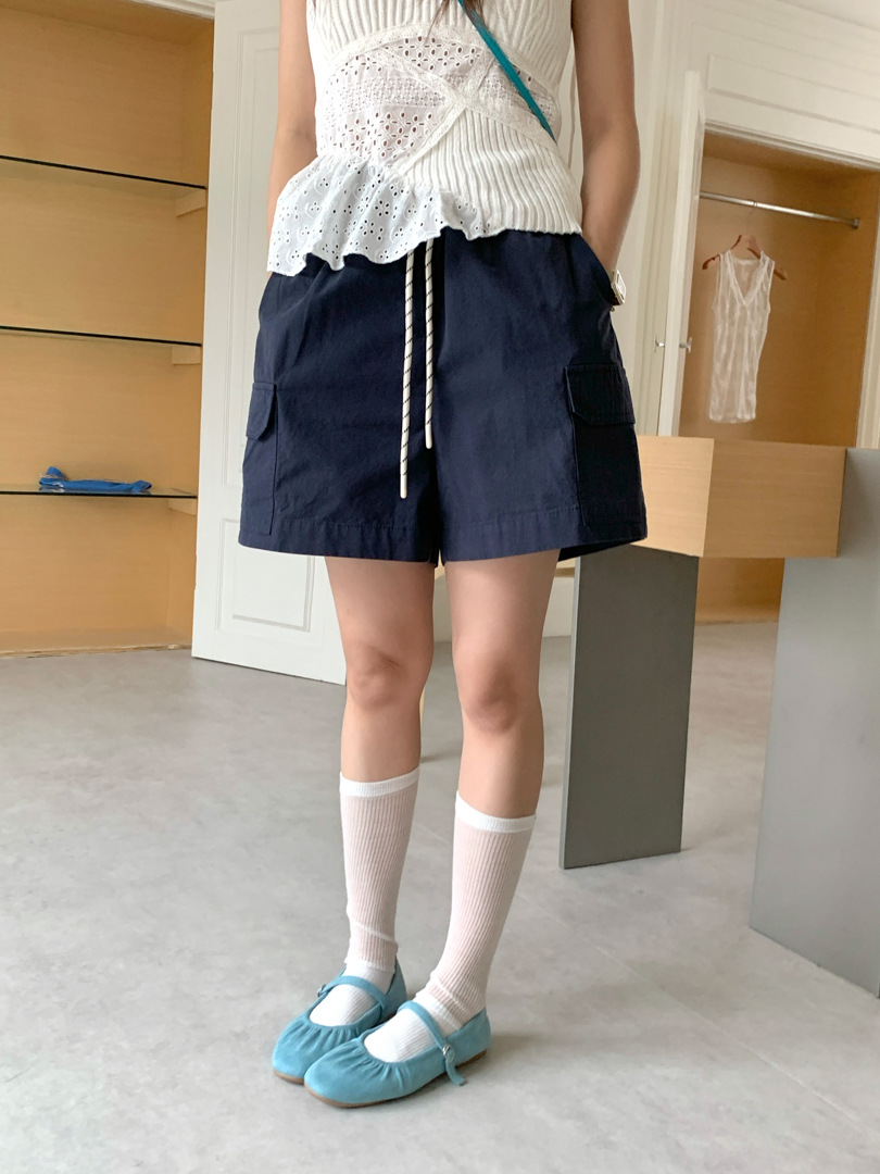 GAGD Japanese-style casual workwear shorts for women, Korean high-waisted loose, slimming, tight-waisted wide-leg shorts pic 10