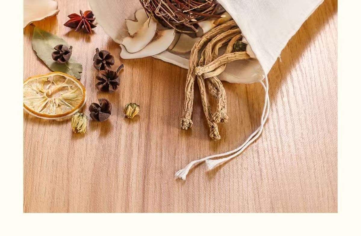 纯棉纱布袋香料卤料调料包熬中药煎药袋煲汤煲鱼隔渣茶包过滤袋子详情3