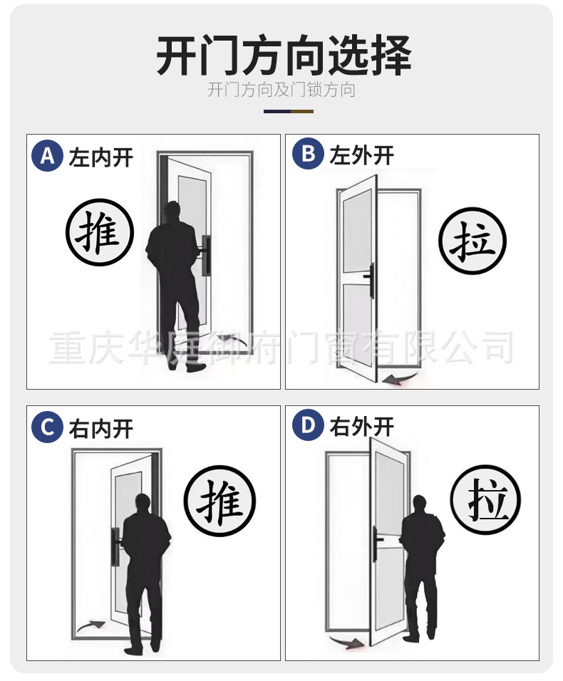 简约卫生间浴室门现货铝合金门双层钢化玻璃门淋浴门厨房洗手间门详情28