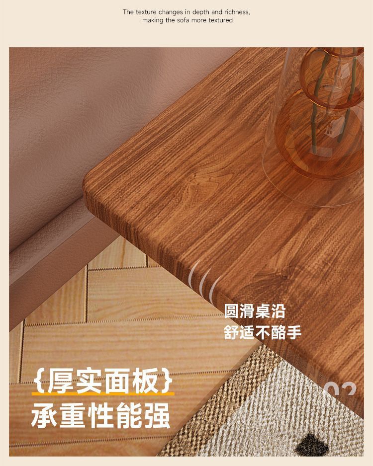 The side table is a simple and modern home table for bedrooms, living rooms, offices, notebooks, and bedside tables. It is a movable small table pic 7