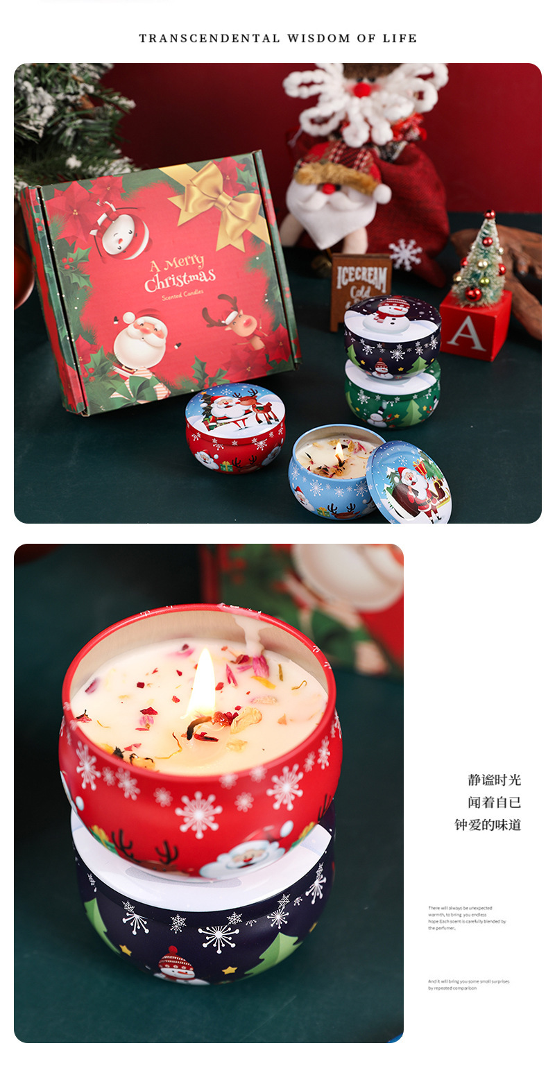 圣诞款香薰蜡烛跨境圣诞创意伴手礼盒香氛蜡烛精油大豆蜡圣诞礼物详情15