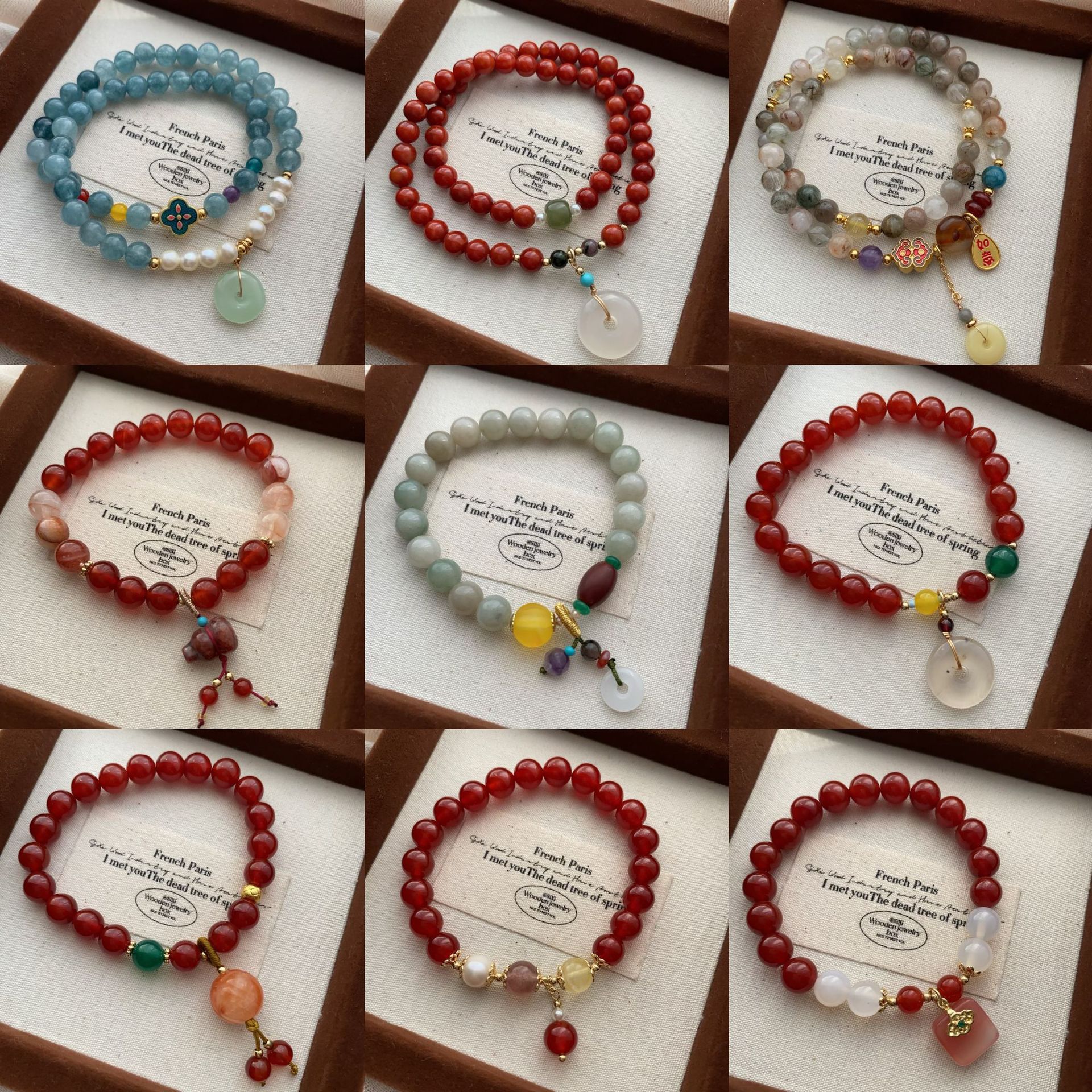 南红玛瑙手串小众设计手链玄学葫芦平安扣国风优雅气质女款手圈详情6