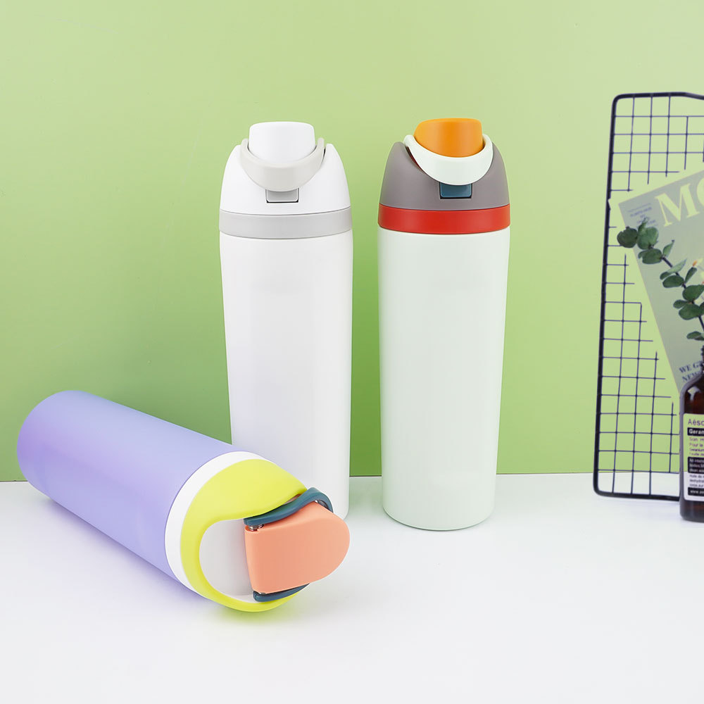 跨境热销304不锈钢户外运动便携式直身双层真空保温杯定 制批发详情12