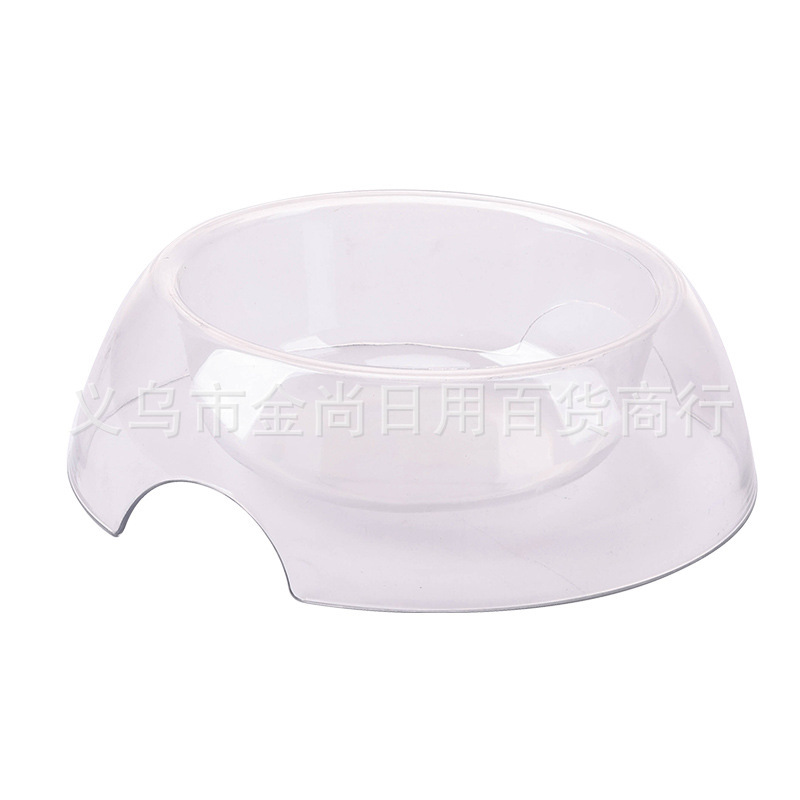 New cross-border light luxury transparent single bowl water cat bowl, dog bowl, detachable stainless steel pet bowl, high appearance level, ins style pic 5
