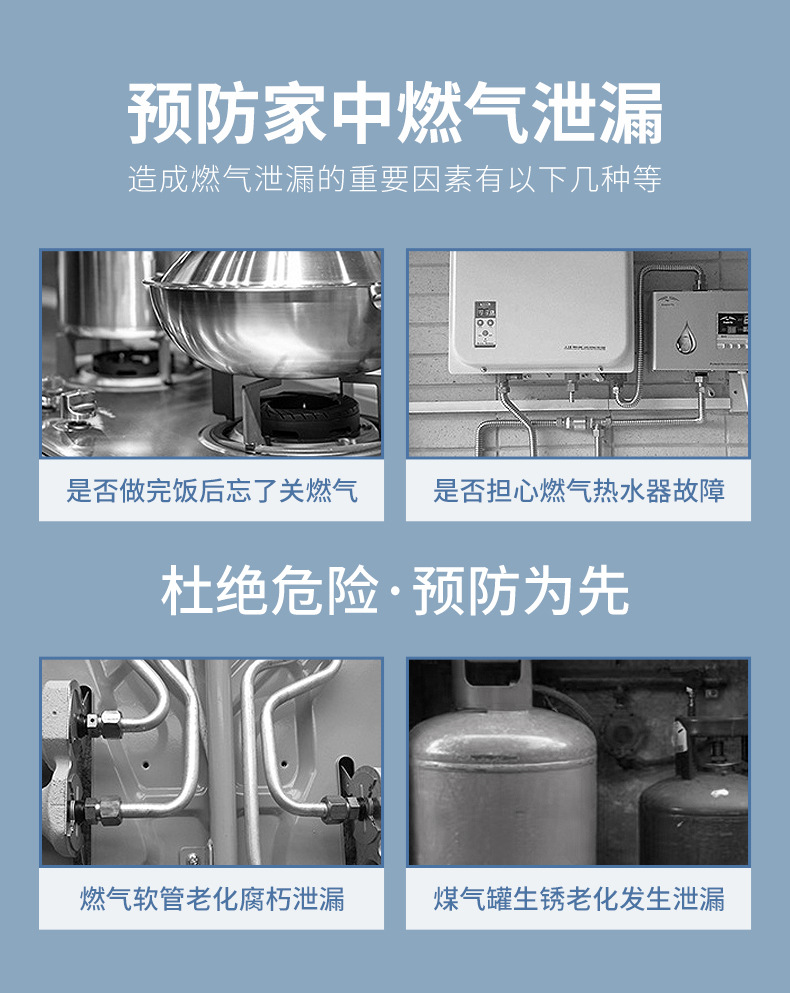 有线可天燃然气体报警探测器家用工业厂跨境煤泄漏联动火灾吸顶详情10