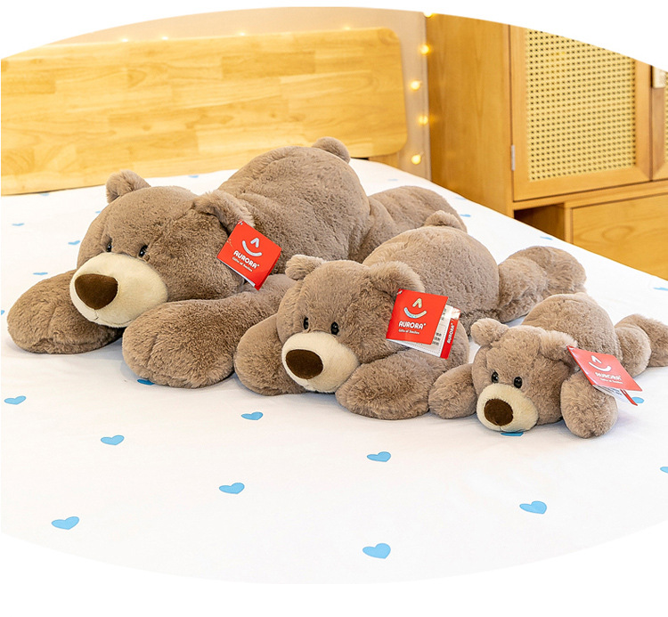 aurora软趴趴熊毛绒玩具恐龙猪哈士奇公仔抱抱熊玩偶睡觉抱枕批发详情17