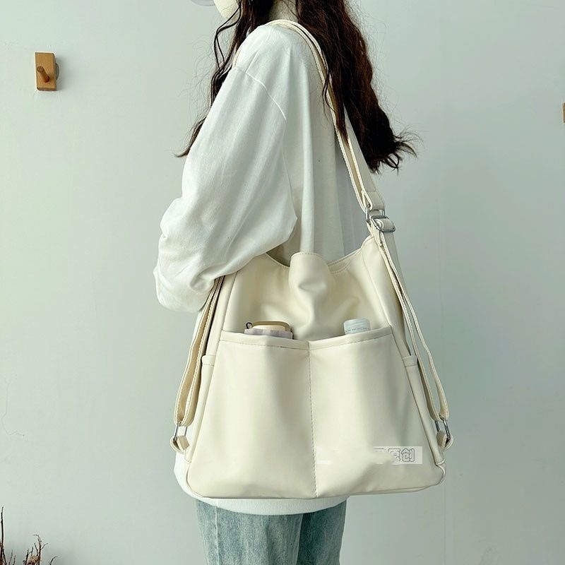 原创夏天软皮包包女大容量三用背包通勤托特包多功能背包斜跨书包详情22